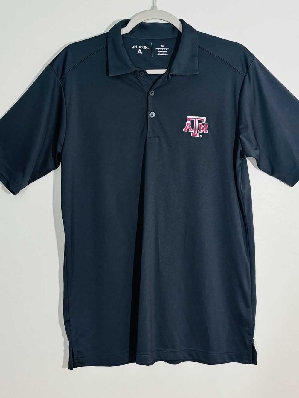 Antigua Texas A&M logo polo shirt M NWOT